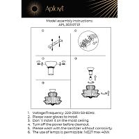 Дополнительная картинка Потолочный светильник Aployt Liana APL.303.07.01