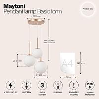 Дополнительная картинка Люстра Maytoni MOD321PL-03G1