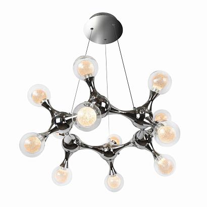 подвесная светодиодная люстра iledex blossom c4465-12r cr, доставка по Казахстану 