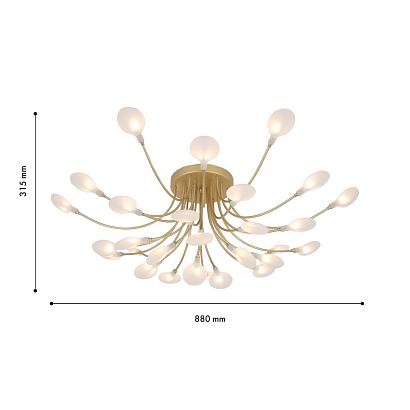 люстры потолочная люстра f-promo skein 4197-28c, доставка по Казахстану 