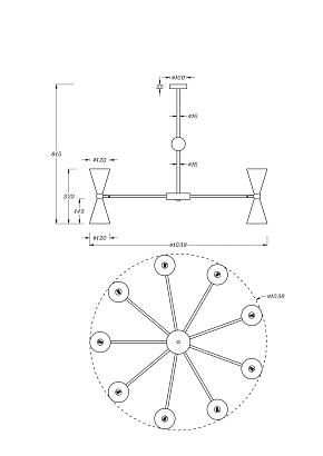 купить Подвесной светильник Maytoni MOD108PL-18WG в Алматы, svet.kz, доставка по Казахстану 