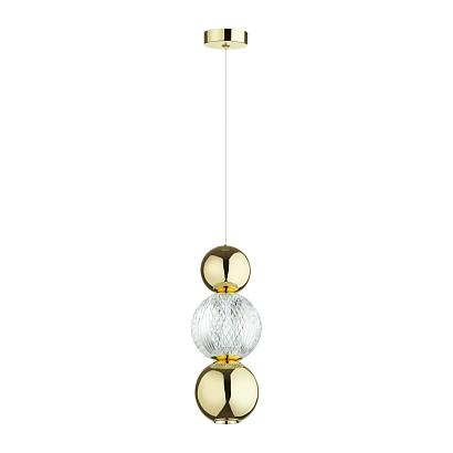 5008/7la l-vision odl23 419 золотой/прозрачный/металл/акрил подвес led 7w 4000k 300лм crystal, доставка по Казахстану 