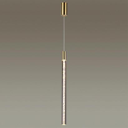 4369/5l hightech odl23 107 полированное золото/акрил с пузырьками подвесной св-к ip20 led 5w 200лм 3000k sparky, доставка по Казахстану 