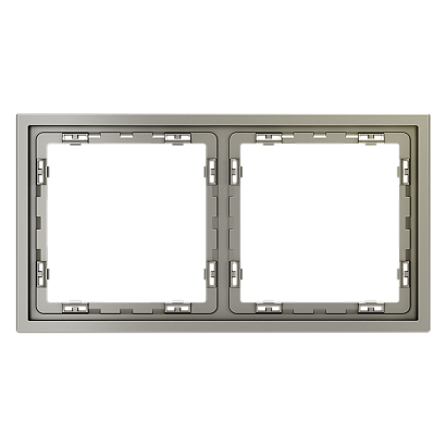 Рамка пластиковая VOLTUM S70 на 2 поста, (шелк) VLS100204 