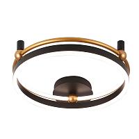 люстры светильник потолочный crystal lux fernando pl48w led black/gold crystal lux 0621/148, доставка по Казахстану 