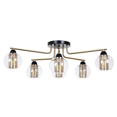 люстры потолочный светильник arte lamp manchester a7045pl-6bk, доставка по Казахстану 