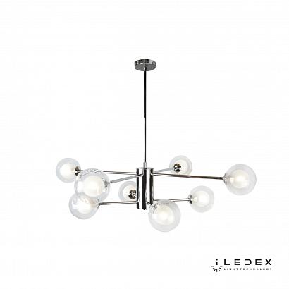 купить Потолочная люстра iLedex Modo C4458-8 Хром в Алматы, svet.kz, доставка по Казахстану 