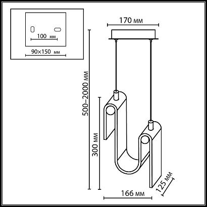 5106/11l l-odeon light  подвесной светильник flow, доставка по Казахстану 
