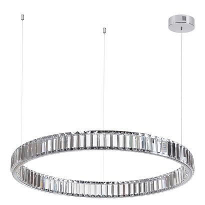 4930/45l l-vision odl24 000  хром/прозрачный металл/хрусталь люстра led 45w 4000k 5350лм vekia, доставка по Казахстану 