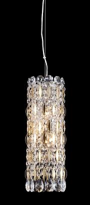 светильник подвесной crystal lux lirica sp3 chrome/gold-transparent crystal lux 2201/203, доставка по Казахстану 