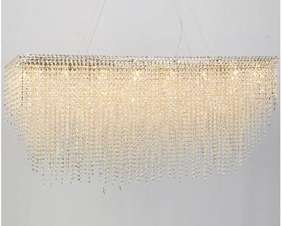 newport 10900 10932/c gold , люстра, polished champagne gold clear crystal l140*45*h60 cm g9 28*60w, доставка по Казахстану 