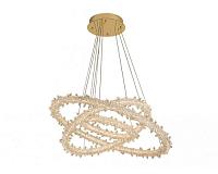 newport 8280 8283/s gold new , подвесной светильник, gold clear crystal d40/d60/d80*h5/250 cm led strip 218w 3000k 21800lm, доставка по Казахстану 