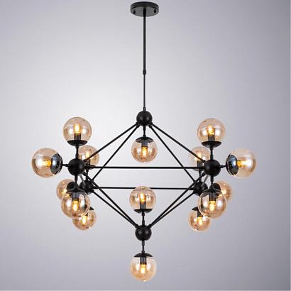 подвесной светильник arte lamp bolla a1664sp-15bk, доставка по Казахстану 