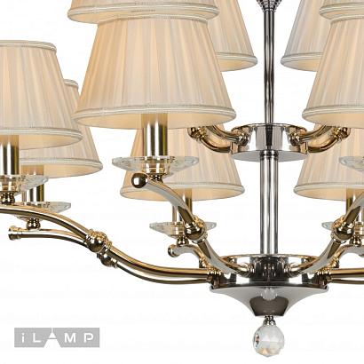 люстры подвесная люстра ilamp vivaldi 85125/8+4 cr, доставка по Казахстану 