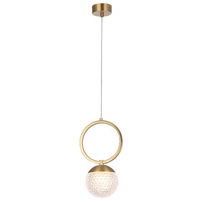светильник подвесной crystal lux carolina sp1 v1 brass crystal lux 0330/201, доставка по Казахстану 