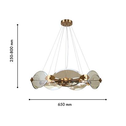 подвесная люстра ovate 4085-7p, доставка по Казахстану 