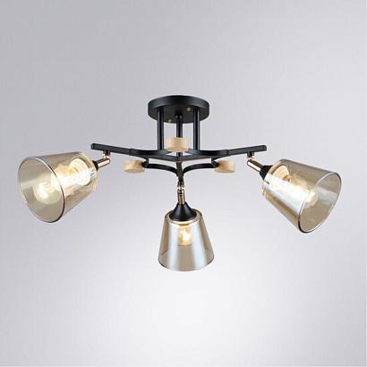 купить Потолочный светильник Arte Lamp GLASSY A5078PL-3BK в Алматы, svet.kz, доставка по Казахстану 