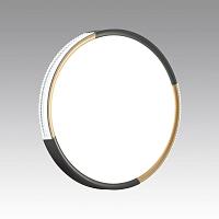 7629/DL PALE SN 033 Светильник пластик/белый/черный/золотистый LED 48Вт c ДУ 3000-6000К D400 IP43 пульт ДУ VELIO