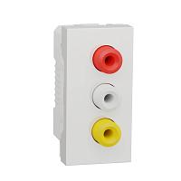 Розетка 3xRCA Schneider Electric Unica New Modular NU343118 