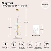 Дополнительная картинка Подвесной светильник Maytoni MOD545PL-06BS