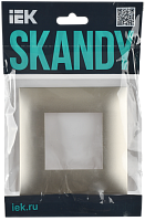 Дополнительная картинка SKANDY Рамка 1-мест. SK-F01Sh шамп. IEK
