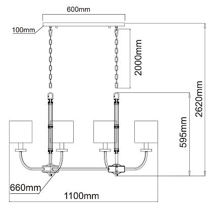подвесная люстра chiaro палермо 386017108, доставка по Казахстану 