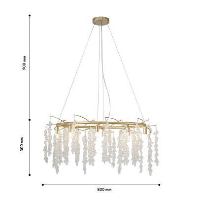 люстры подвесной светильник  desmi 4108-8c, доставка по Казахстану 