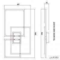 люстры потолочный светильник iledex grace 230/3a-50w-3000k gold iledex 230/3a-50w-3000k gl, доставка по Казахстану 