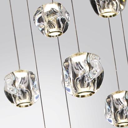 5085/120l l-vision odl25 золото/прозрачный/металл/акрил люстра каскадная led 120w 4000k 5500лм jemst, доставка по Казахстану 