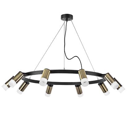 люстры lr0203101 подвесной светильник rullo 10х50w gu10 черный/бронза (571020+214431-10+202431-10), доставка по Казахстану 