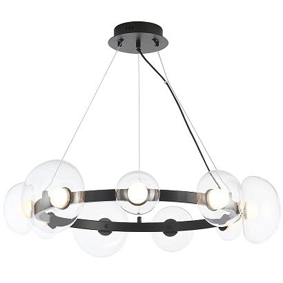 люстра crystal lux bosque sp9 black/transparent crystal lux 0270/309, доставка по Казахстану 