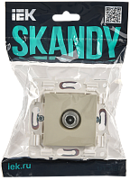 Дополнительная картинка SKANDY Роз. TV проходная SK-A17B беж. IEK