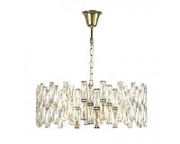 newport 10120 10123+5/c gold , люстра, gold clear crystal d63*h26 cm e14 8*40w, доставка по Казахстану 