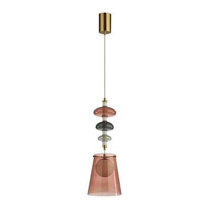 5411/18la l-vision odl_ex23 13 бронзовый/цвет бордовый/серый/белый подвес led 18w 4000k amore, доставка по Казахстану 