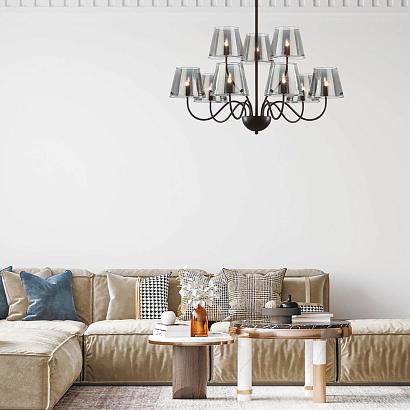 6570/9c lumion люстра потолочная smoky, доставка по Казахстану 