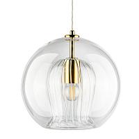 светильник подвесной crystal lux luisa sp1 brass/transparent crystal lux 0840/201, доставка по Казахстану 