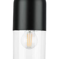 690517  MB22501-1A   Бра RAMO 1х40W E27 ЧЕРНЫЙ МАТОВЫЙ - ПРОЗРАЧНЫЙ  в комплекте