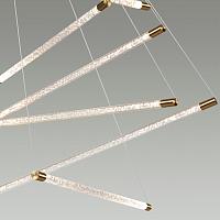 4369/80l hightech odl23 107 полированное золото/акрил с пузырьками подвесной св-к ip20 led 60w 3000k sparky, доставка по Казахстану 