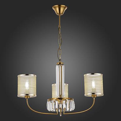 люстры  люстра подвесная латунь/шампань e14 3*40w ellisse, доставка по Казахстану 