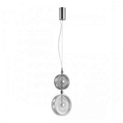 Подвесные 5416/13LA L-VISION ODL_EX23 10 хром/серый/св.серый металл/стекло Подвес LED 13W 4000K CARAMELLA, доставка по Казахстану 