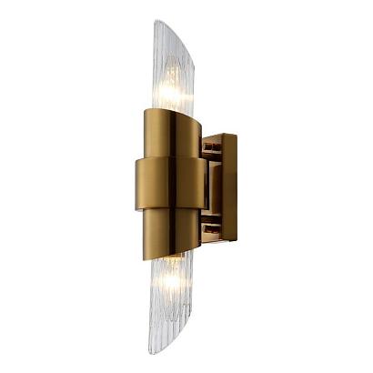 С 1 плафоном на стену Бра Crystal Lux JUSTO AP2 BRASS Crystal Lux 2132/402, доставка по Казахстану 