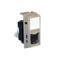 Bt LIVING NOW Розетка компьютерная RJ45 cat6 UTP 1 модуль, Песочный