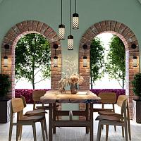 Дополнительная картинка Уличный настенный светильник Odeon Light Nature Dunes 4834/1W
