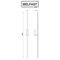 Дополнительная картинка Светильник настенный Belfast Skipton 85001-1W-L BR