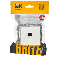 BRITE Роз. комп. RJ45 кат.5E РК10-БрБ бел. IEK 