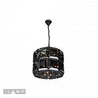 Дополнительная картинка Подвесная люстра iLamp Panorama 10490-5+5P Черная