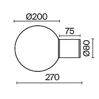Дополнительная картинка Настенный светильник (бра) Outdoor O598WL-01B1