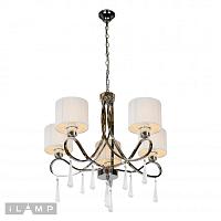 подвесная люстра ilamp bella rm1029/5 хром, доставка по Казахстану 