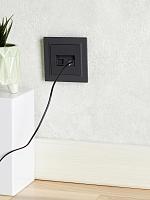 BRITE Роз. двойная RJ11+RJ45 кат.5E РК/Т12-БрГ граф. IEK 