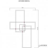 люстры потолочный светильник iledex grace 231/3-60w-3000k gold iledex 231/3-60w-3000k gl, доставка по Казахстану 